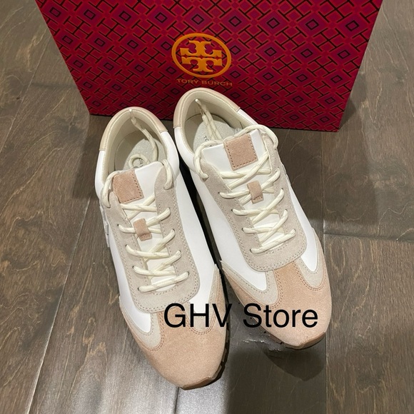 Tory Burch Vintage Nylon Training Sneaker Shoes - Picture 3 of 6